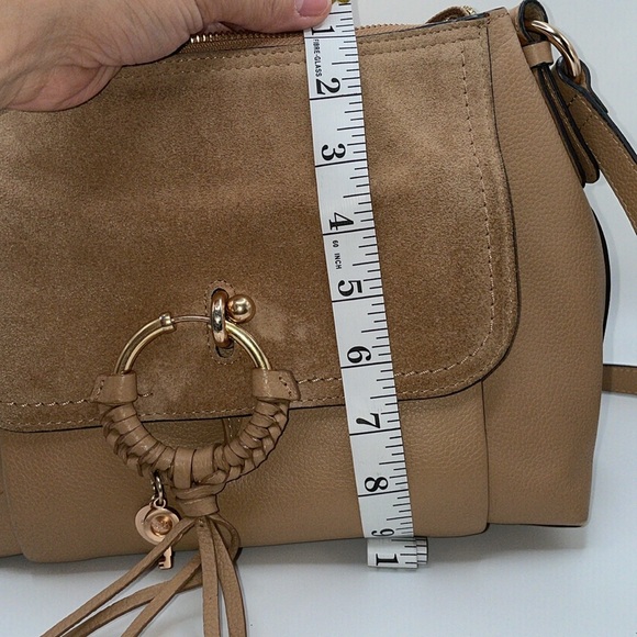 See by Chloe Joan Shoulder/Crossbody Bag Suede/Leather Tan - Picture 15 of 16